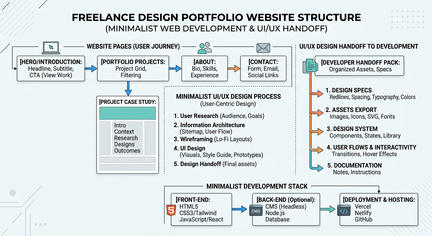 Portfolio CMS structure and design component mapping